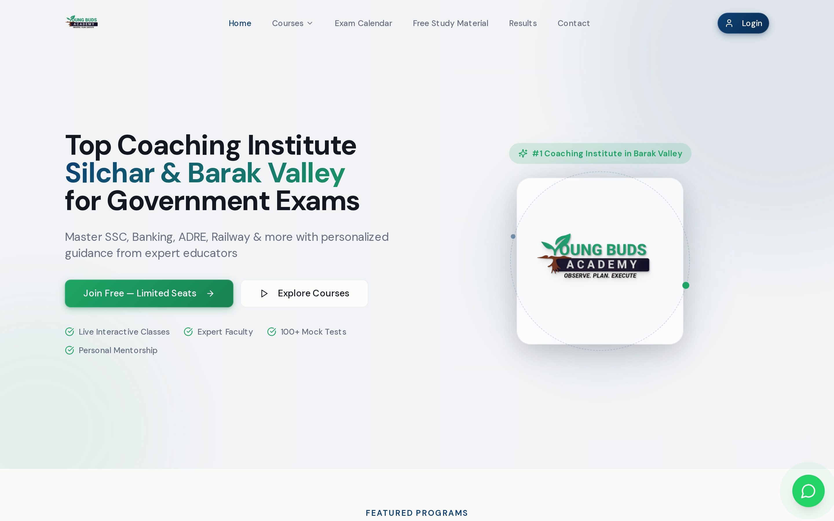 Young Buds Academy website